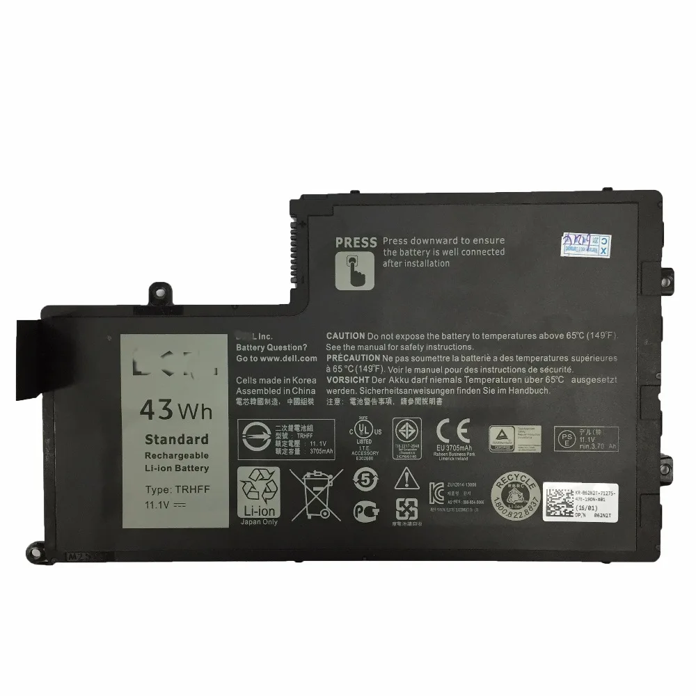 11 1 В 43wh новый оригинальный ноутбук Батарея TRHFF для Dell Inspiron 14 5447 15 5547 клен 3C 1V2F6 DL011307