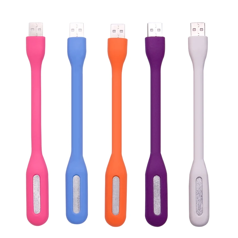 Регулируемая Гибкая светодиодная мини лампа для чтения USB Пауэр банк ПК ноутбука