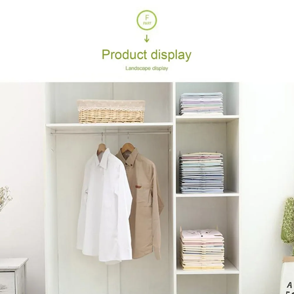Multifunctional Durable Plastic Laundry Storage Fold Board Unique Clothing Shelves Stacked Organizer Tools | Дом и сад