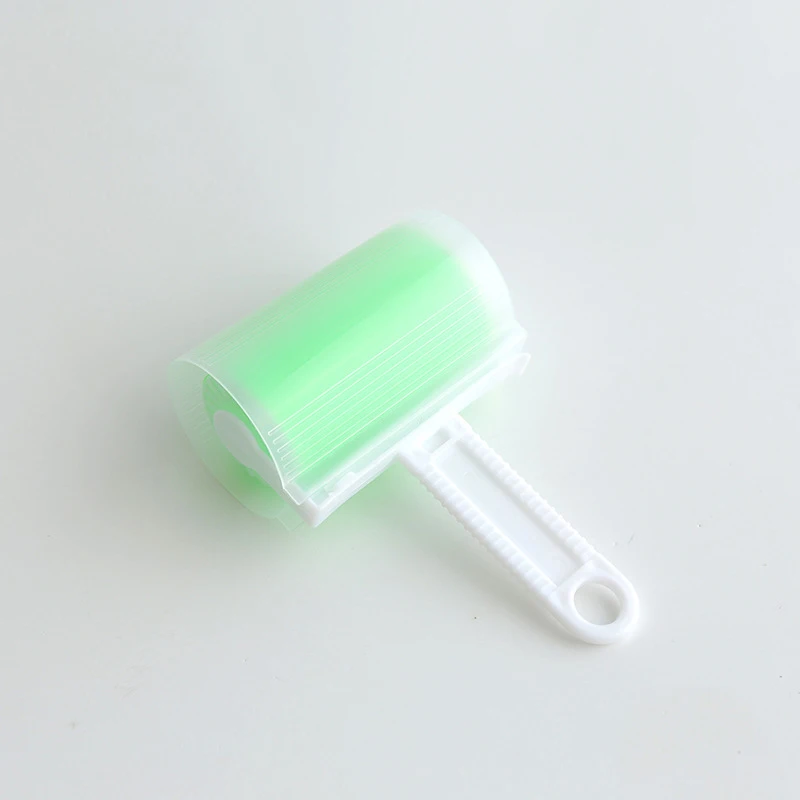 Green with cover ONEUP многоразовый моющийся роликовый очиститель пыли Приклеивание ворсинок ролик для одежды для уборки шерсти домашних животных домашний очиститель пыли Инструменты для чистки - Цвет: Green with cover