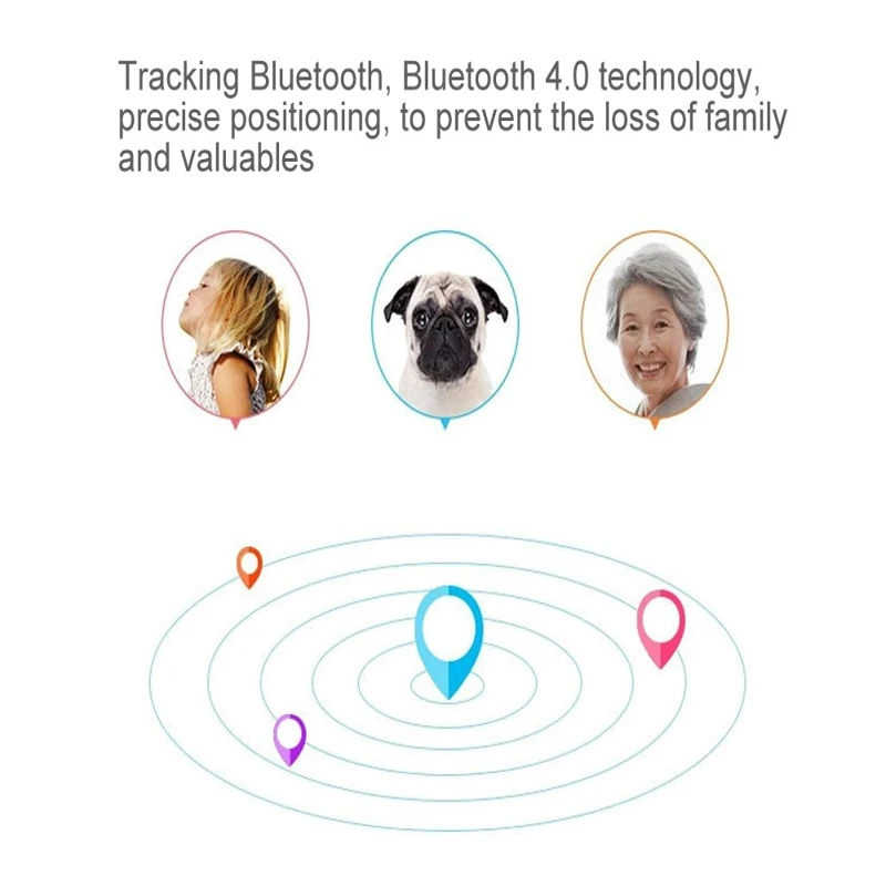 1 шт. Лидер продаж смарт-тег Беспроводной Bluetooth обнаружитель Детской Сумки