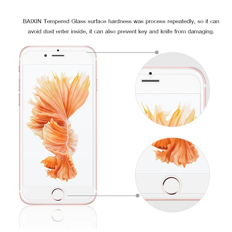 Закаленное стекло 9 H для iPhone XR XS Max X 8 4S 5s 5c SE 6 6s Plus 7 защитный кожух экрана|Защитные