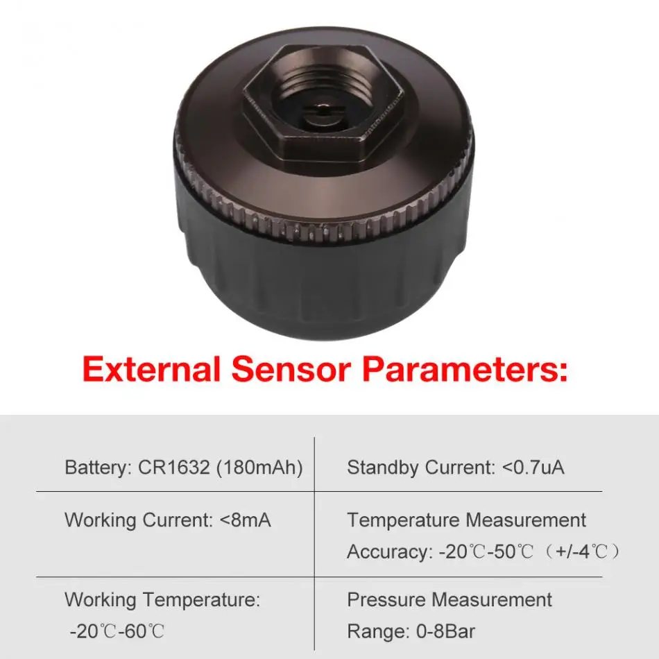 USB система контроля давления в шинах TPMS внешние датчики для навигационная система для Android дисплей автомобильные аксессуары