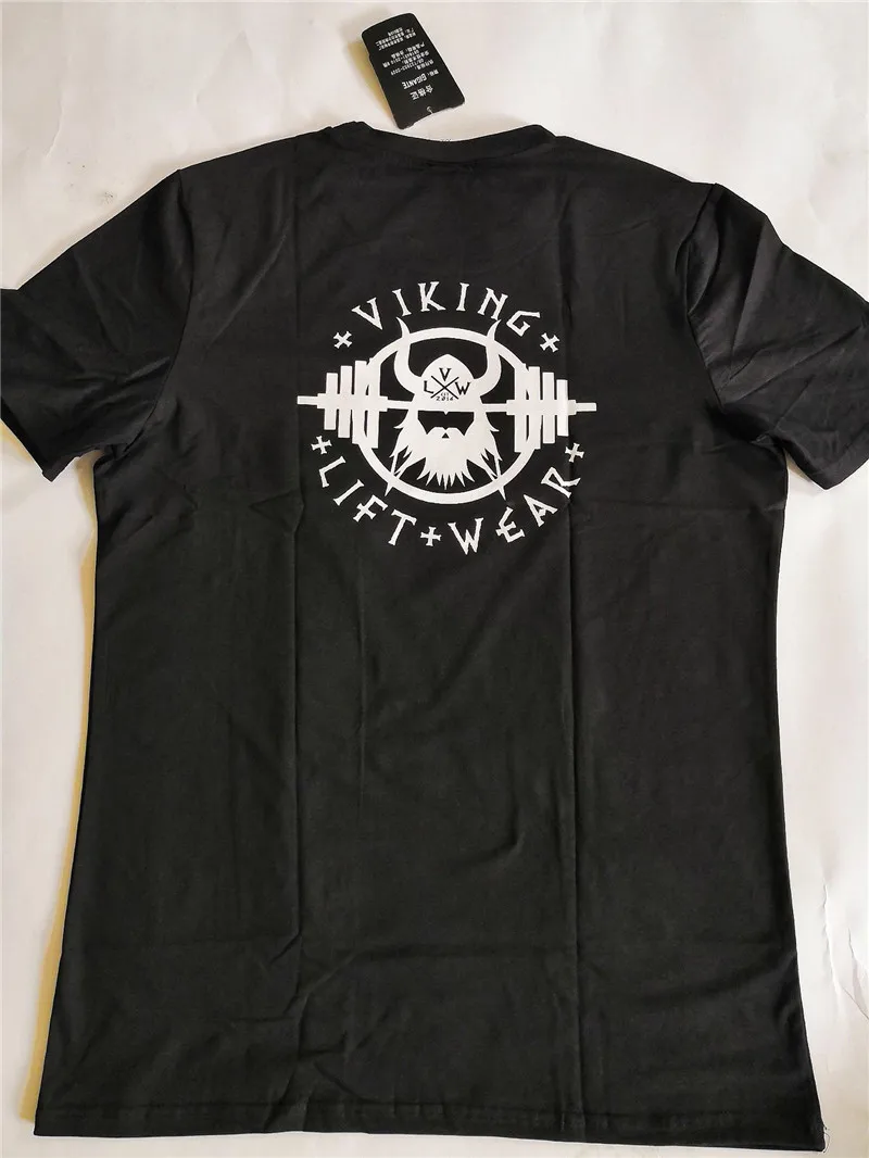 2019 New pattern Men's Running sports T-shirt Casual Fitness Short Sleeve Bodybuilding Workout Brand Clothing | Спорт и