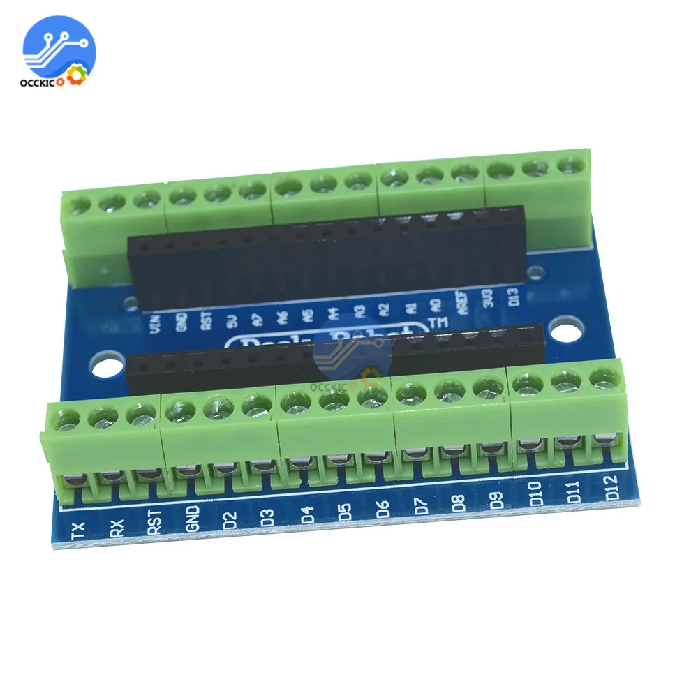 1 шт. Стандартная плата адаптера терминала для Arduino Nano V3.0 AVR ATMEGA328P фотомодуль 100%