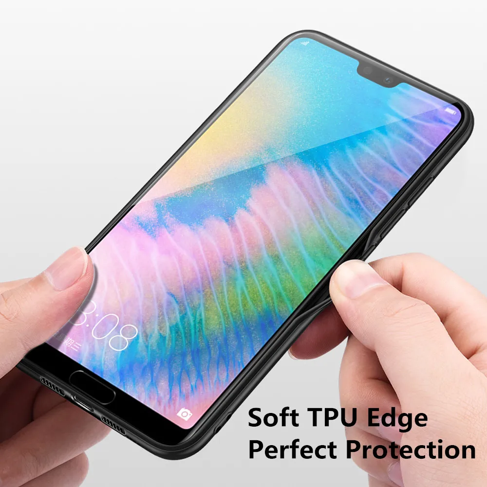 MOFi Phone Case for Huawei P20 Hard PC Cover PU Leather Litchi Pattern High Quality Business Full Protection Fundas Capa |