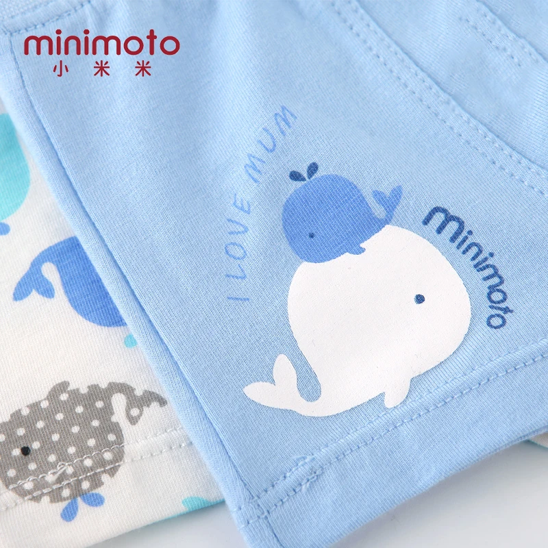 Minimoto 2pcs/lot Baby Underpants Children Panties Cotton Printed Boys Underwear Boxer Briefs Kid Underware Pants |