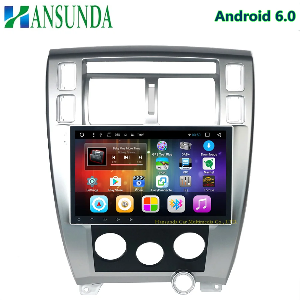 Автомобильный dvd HD 1024*600 10 2 дюйма android 6 0 для Hyundai Tucson 2004 2005 2006 2007 2008 2009 с 3G 4G WIFI Радио