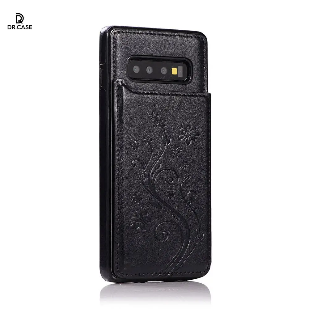 DR. челох-Винтаж Бизнес из искусственной кожи чехол для samsung Galaxy S10e S10 плюс телефона