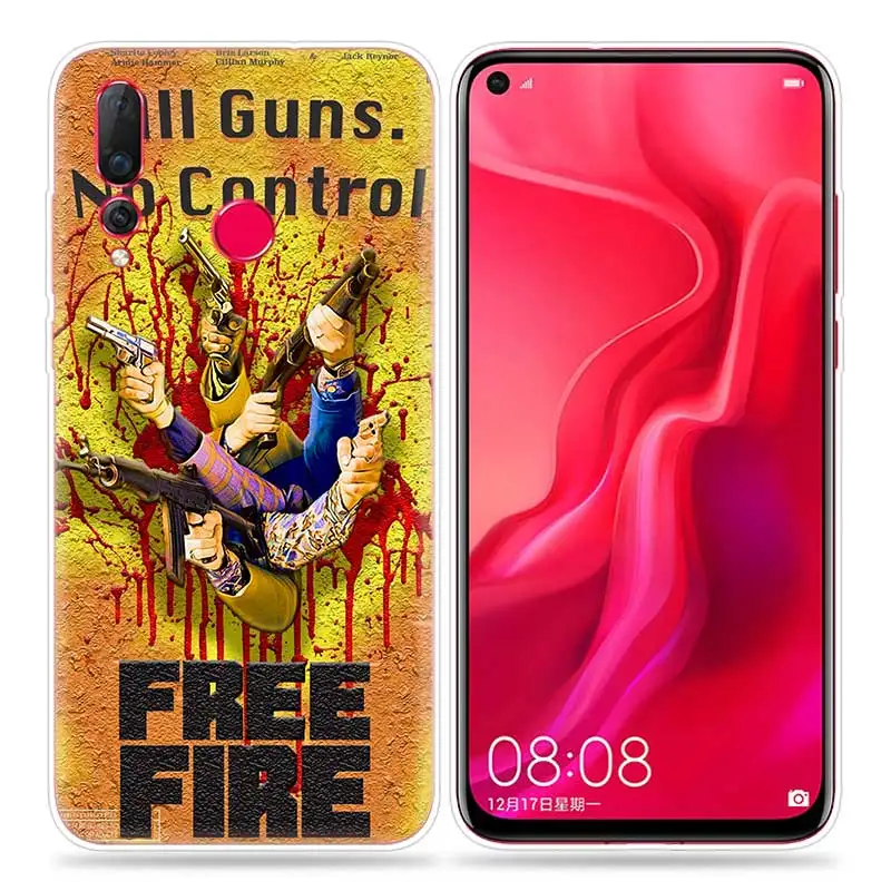 Free Fire Cartoon Ultra-thin Case for Huawei Honor 20 10 8S 8A 8C 8X Play 20i V20 Lite Pro Y9 Y7 Y6 Y5 Cover Fundas