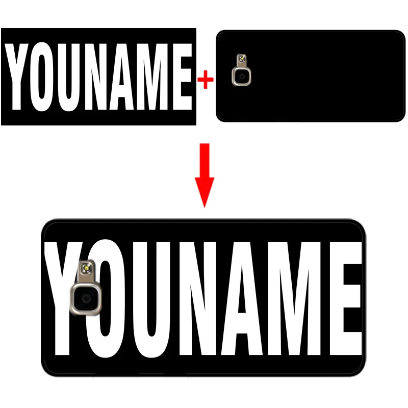mosirui For samsung galaxy A3 A5 A7 2016 A310 A510 A710 Personalized Customized DIY Name Photo Cover Case Colorful Black | Мобильные