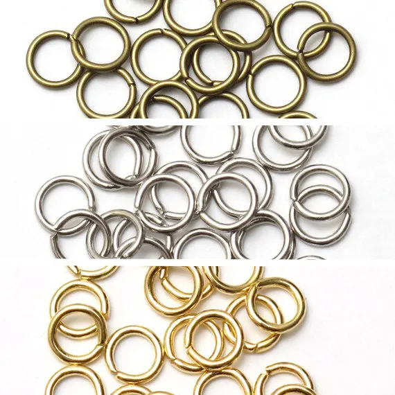 

5000pcs Assorted Mixed Open Adjustable Jump Rings metal findings craft jewelry repair design supplies bulk Scrapbooking