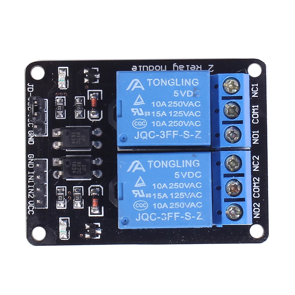 2 канальный релейный модуль для Arduino Uno R3 Raspberry Pi реле Интерфейс платы Raspberry Управление доска с Оптрон