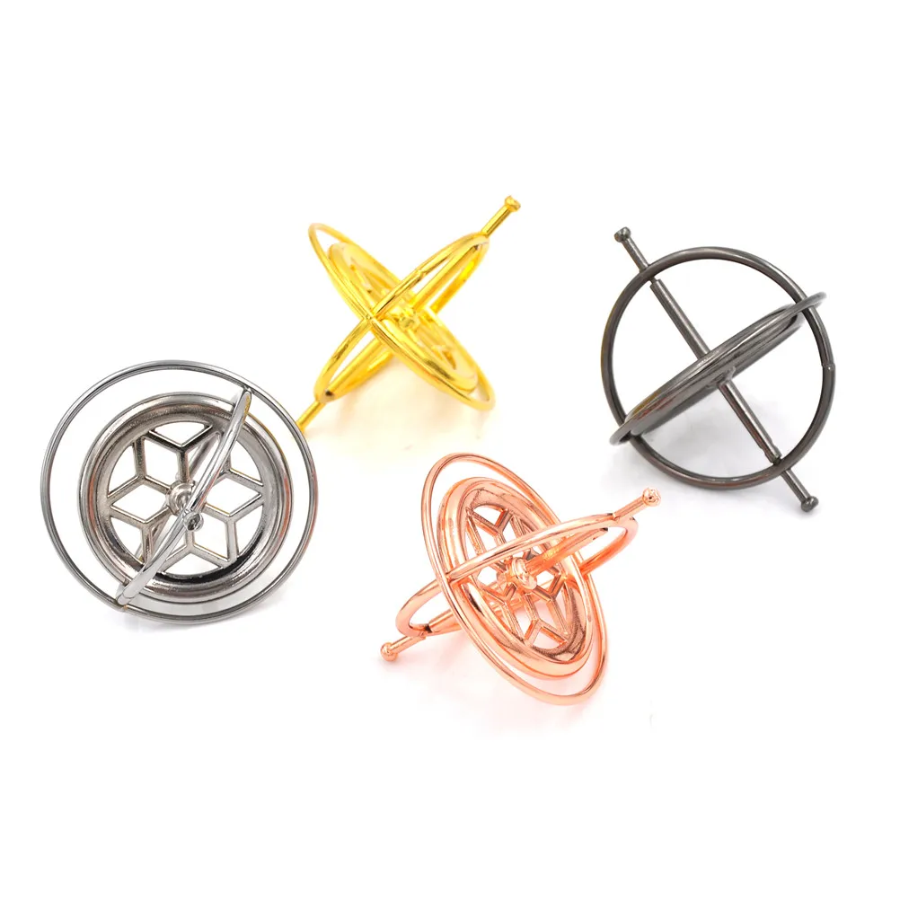 

high quality metal gyroscope gyro classic traditional educational toys creative teaching props magic for children Spinning top