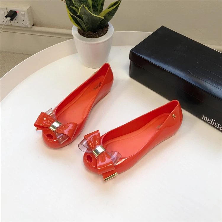 Melissa Original Minnie Jelly Sandalias Новинка 2020 года Женские сандалии на плоской подошве Летние
