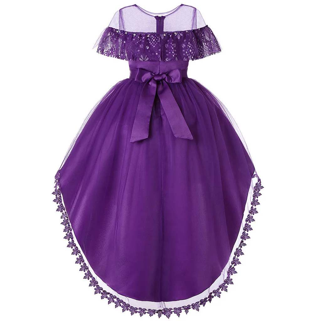 SAGACE Princess Dress Girls Costumes Little Girl Summer Bridesmaid Pageant Lace Ball Gown For Party |