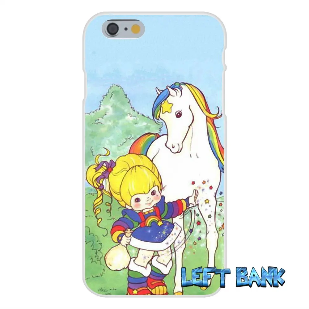 Мягкий силиконовый прозрачный чехол для iPhone 4 4S 5 5S 5C SE 6 6S 7 Plus rainbow brite | Мобильные
