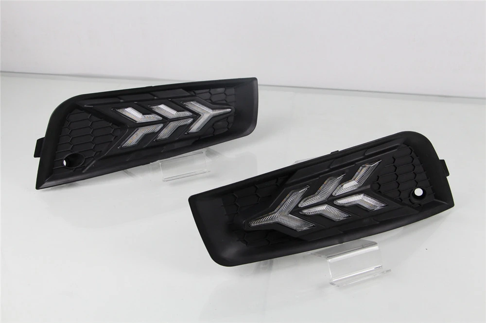 Cscsnl 2 шт. для chevrolet cruze 2009 2010 2011 2012 2013 DRL Дневной светильник колпак противотуманных фар с желтым сигналом поворота