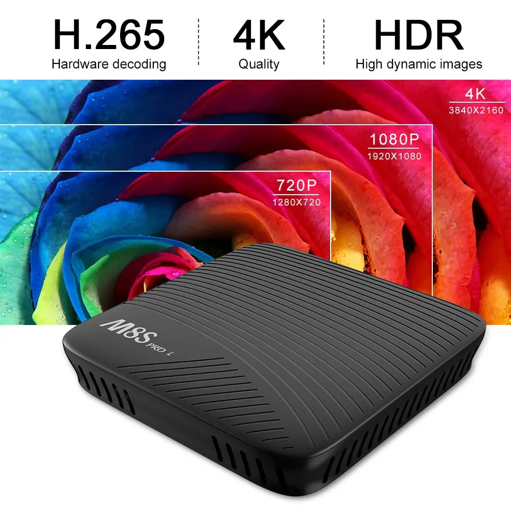 Mecool M8S PRO 3 ГБ + 32 ТВ Box Amlogic S912 Octa Core Media Player H.265 обмена видео в формате 4 K сетевая