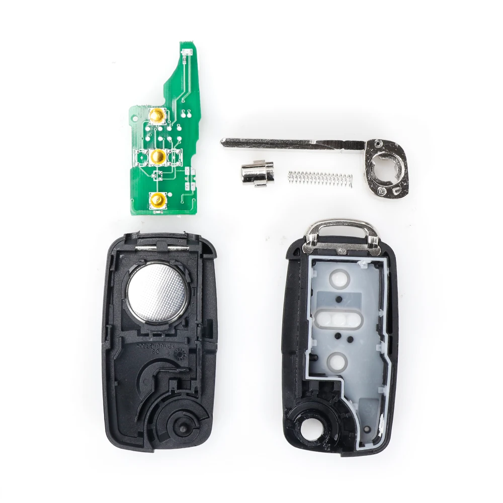 VDIAGTOOL складной Смарт Флип с 3 кнопками для VW Volkswagen PASSAT Polo Skoda Seat 1J0959753DA 434 МГц ID48|Ключ