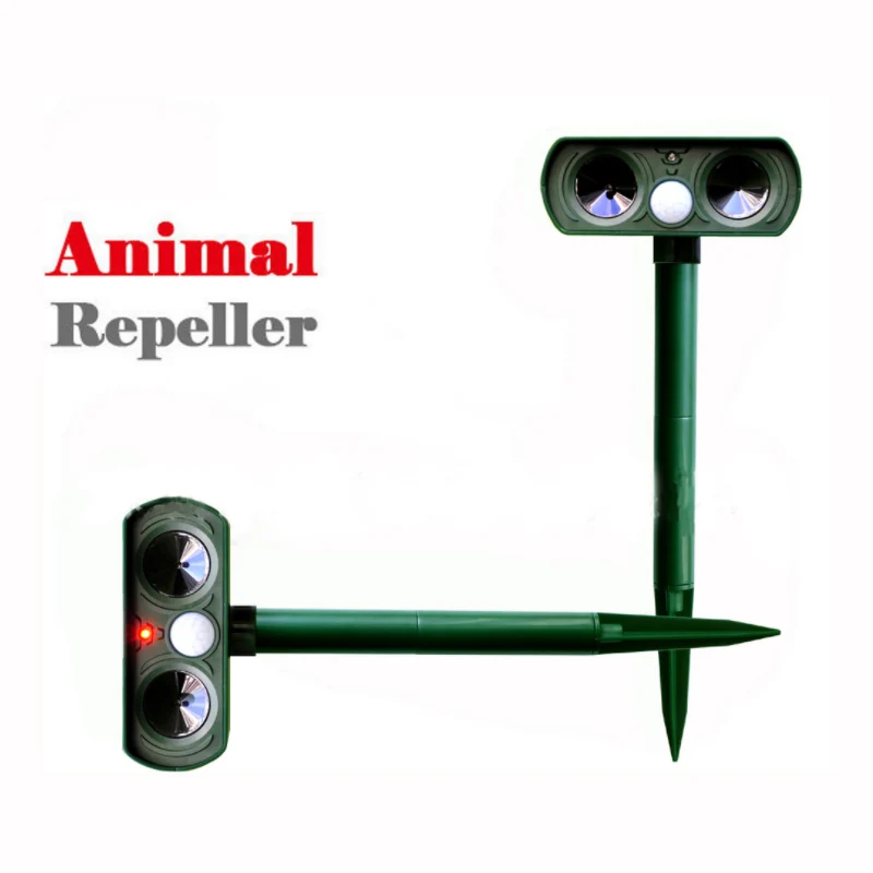 Cat Dog Animal Repeller Solar Energy Driver Garden Outdoor Use Ultrasonic multi-function Bird Device | Дом и сад