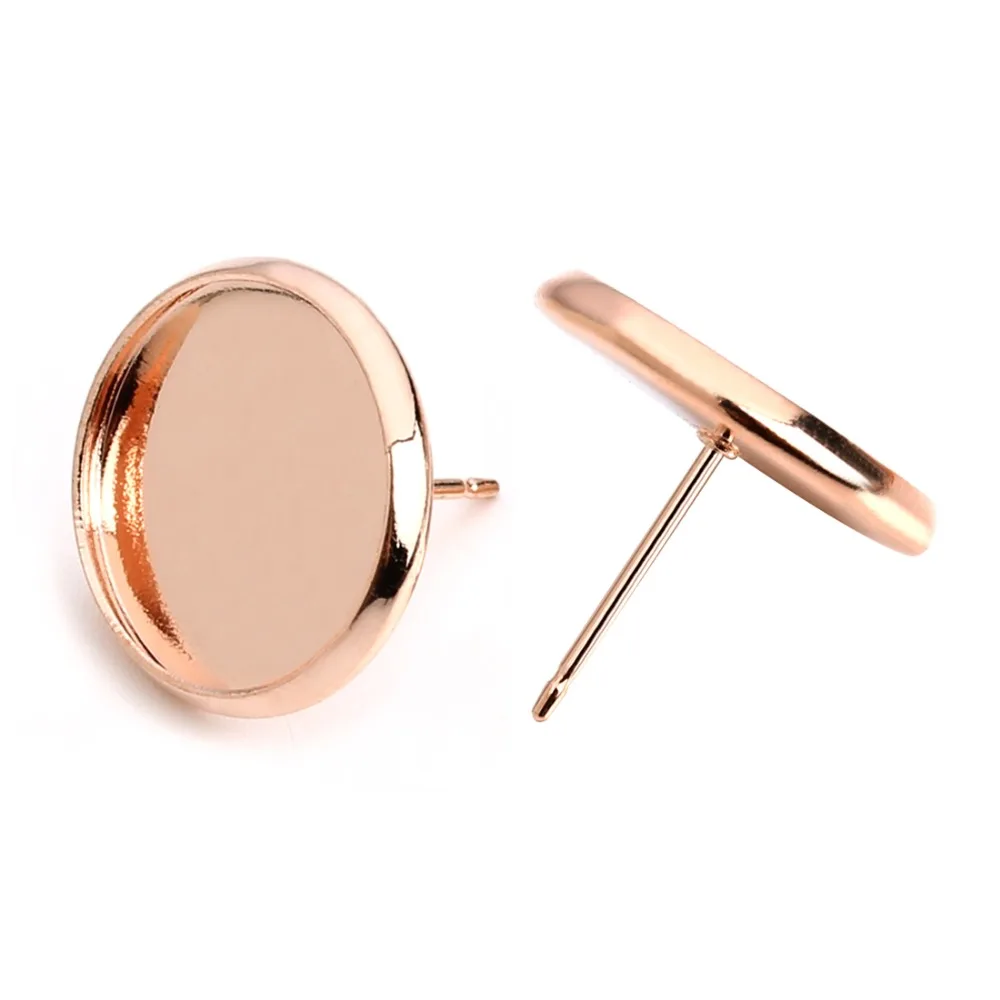20 шт. стеклянные кабошоны для сережек 8/10/12/14/18/20 мм|jewelry findings|stud earring baseglass cabochon |