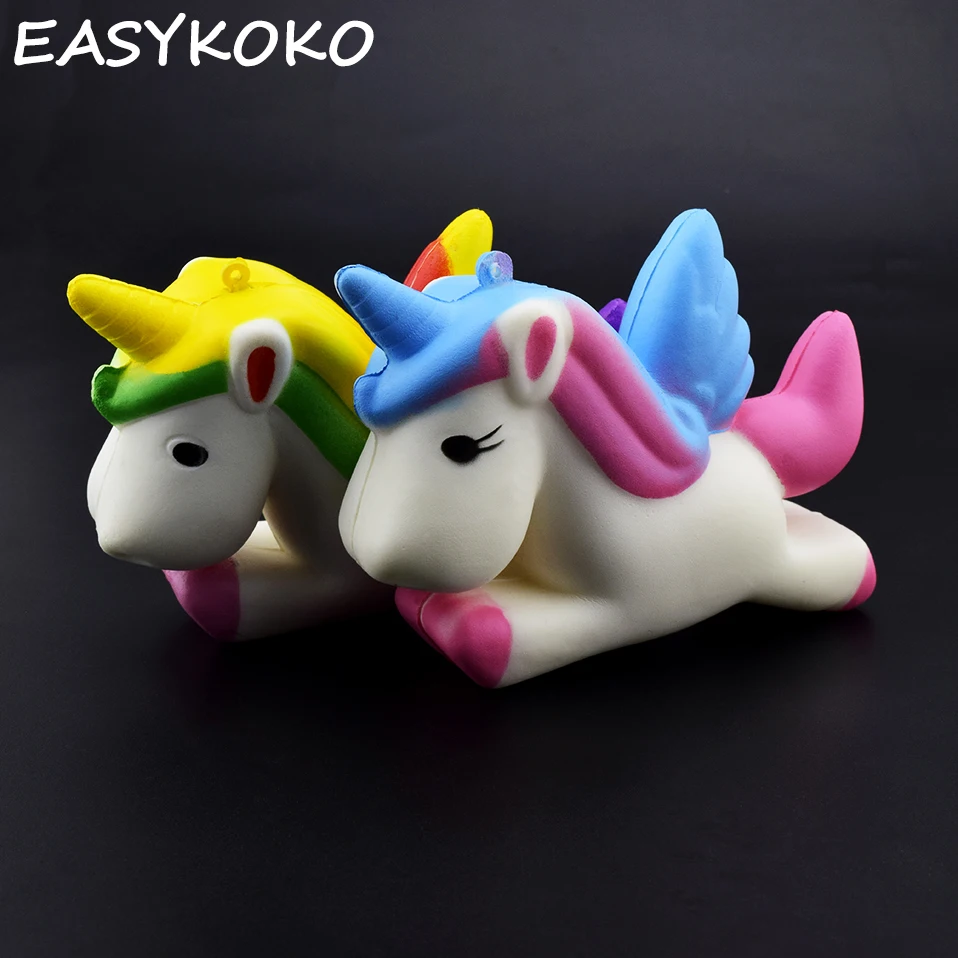 Squishy Unicorn Jumbo Kawaii Flying Fun Kid Toys animal Slow Rising Squishies Charm Exquisite Antistress Soft Toy | Игрушки и хобби