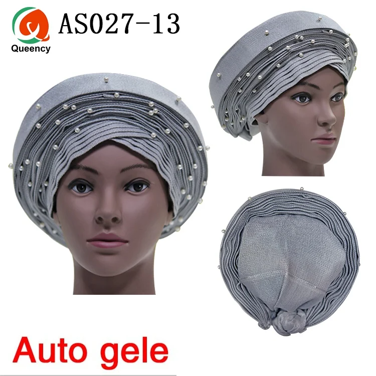 grey Queency дизайн Африканский Авто геле уже сделал дамы asuke головной убор 1 шт./упак. для свадьбы и вечерние Dhl AS027 - Цвет: grey