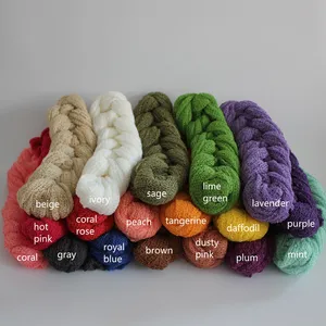 40*150 см трикотажная эластичная накидка для новорожденных реквизит для фотосъемки шаль для новорожденных эластичная трикотажная накидка одеяла различные цвета