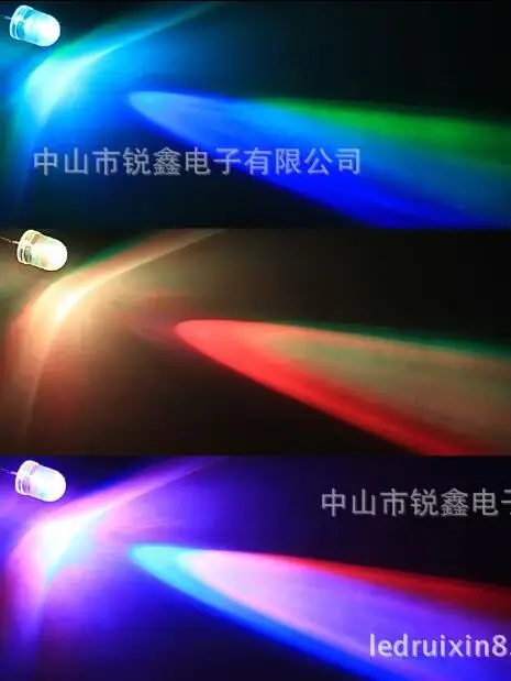 Цветная светодиодная лампа F10 диаметр 10 мм 200 шт./лот|rgb 10mm|rgb led 10mmrgb flash |