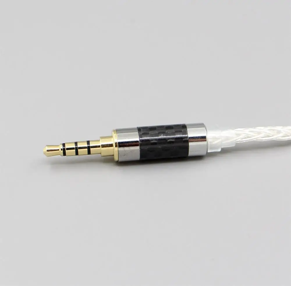 8 ядер 99% чистый Серебристые наушники кабель для AKR03 Roxxane JH Audio JH24 Layla AK380 AK240 LN006404 - Цвет: 3.5mm 4pole