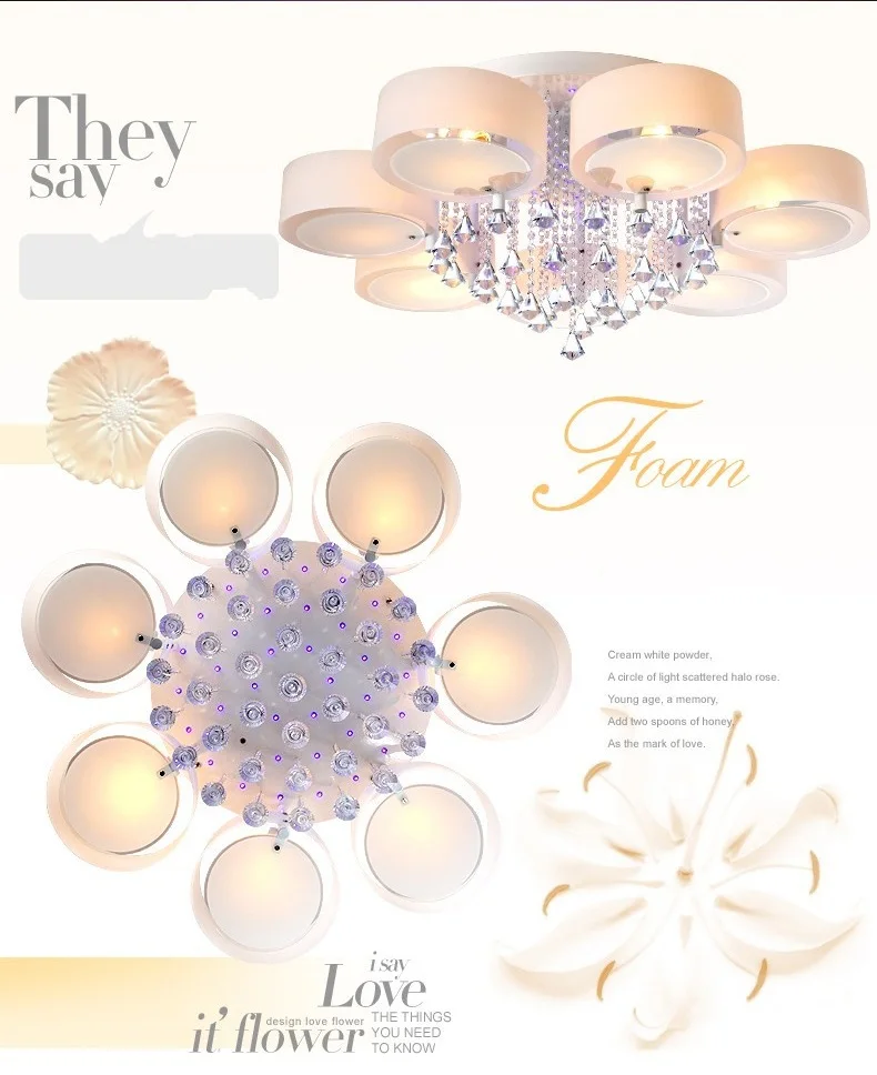 Круглые романтические светодиодсветодиодный потолочные светильники освещение