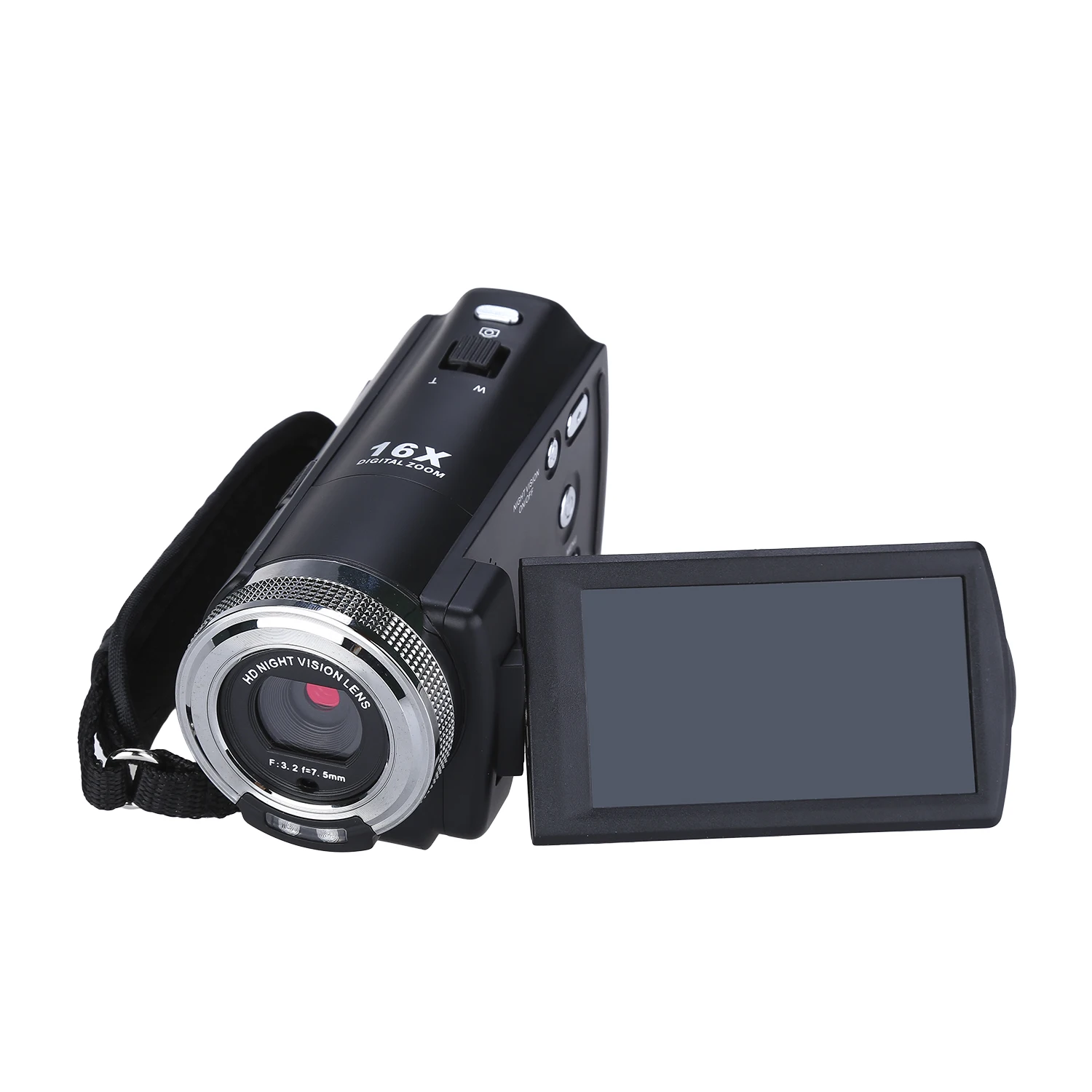 ORDRO HDV-V12 3," lcd 1080P FHD цифровая камера видеокамера 16x Zoom DVR IR ночного видения CMOS сенсор Микрофон+ 2 шт. батарея