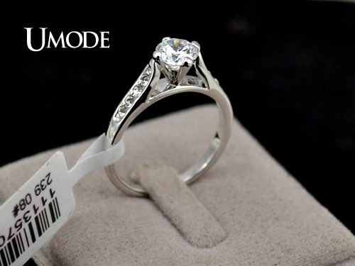 UMODE Новинка 2014! Обручальные кольца для женщин классические женские помолвки с