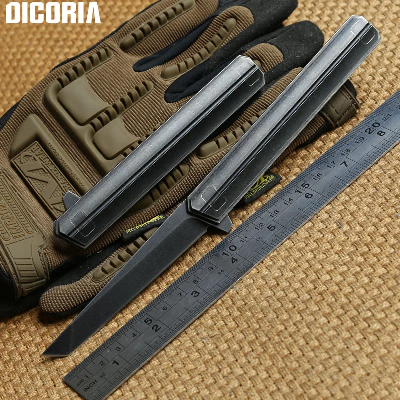 Тактический шариковый подшипник DICORIA QM Qwaiken M390 складной нож TC4 титановая ручка