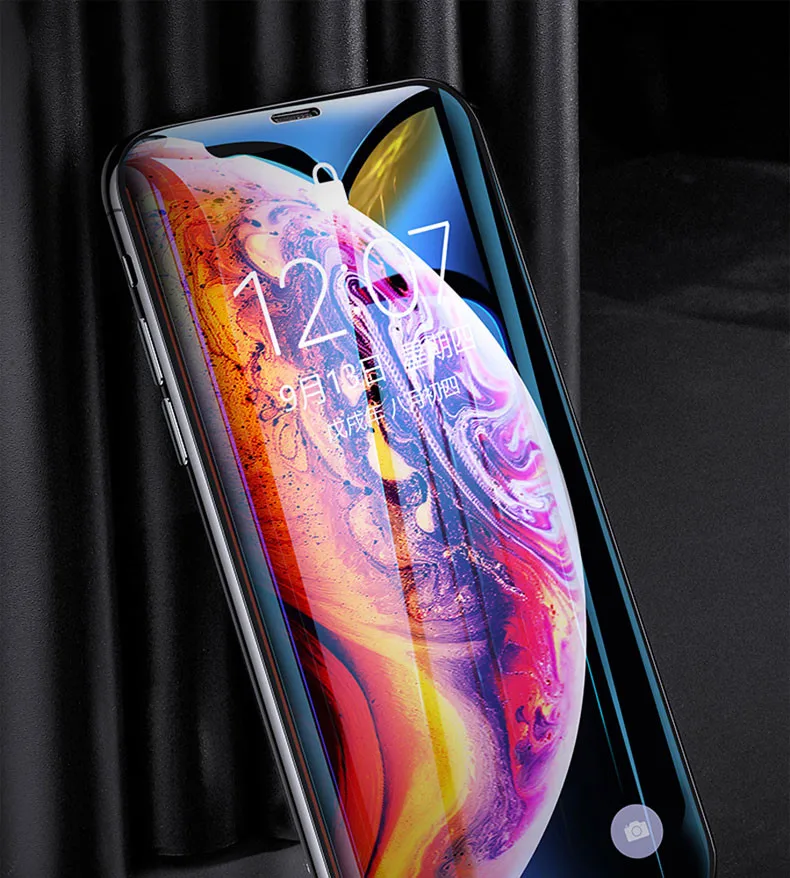 10D защитное стекло против отпечатков пальцев для iPhone X XR XS max защита экрана полное покрытие стекло для iPhone 7 6 6S 8 Plus пленка