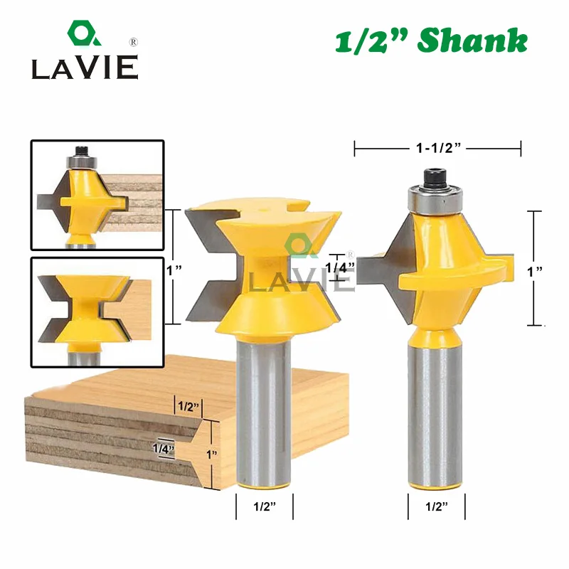 Набор фрез для работ по дереву хвостовик 1/2 дюйма 12 мм 2 шт.|groove chisel|tool bit setwoodworking tools