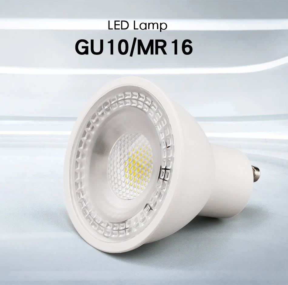 GU10 MR16 Светодиодный точечный светильник лампа GU5.3 SMD Светодиодная лампа 6 Вт переменного тока 12V 220V 230V 240V 110V Bombillas Точечный светильник внутреннего лампада cfl энергосберегающие лампы