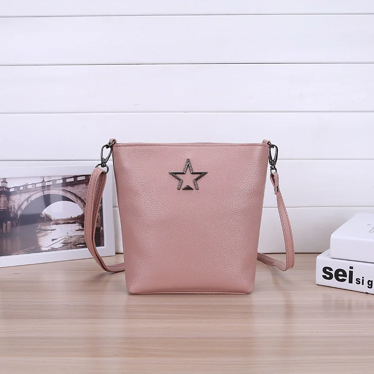 Модные женские сумки мессенджеры из натуральной кожи через плечо с пятью