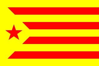 Флаглинк 90*150 см Испания ESP. Es Каталонии флаг