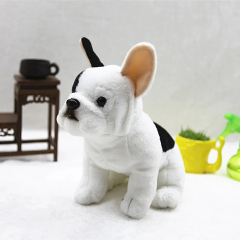 Super Cute Sitting Bulldog Plush Toys Lovely Simulation Dog Doll Baby Soft Stuffed Animals toy Kids Children Birthday Gifts | Игрушки и