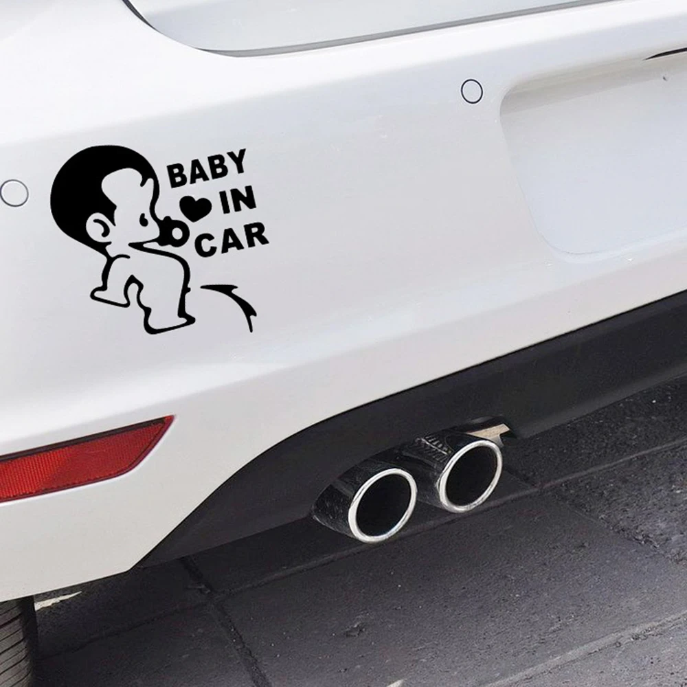 Прикольная наклейка Aliauto Baby In Car для Ford Focus 2 Vw Skoda Polo Golf 4 5 6 7 Peugeot 307 Renault Opel Kia Toyota