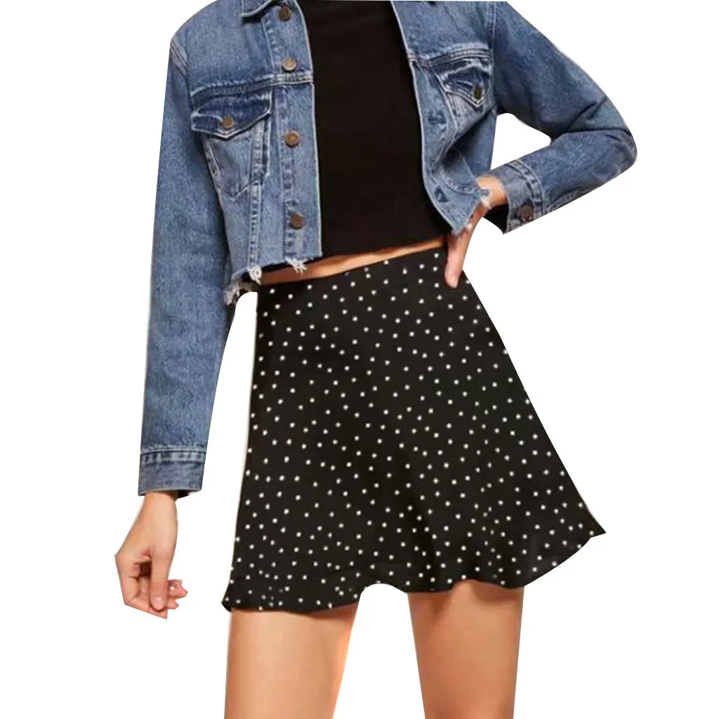 Women's Skirt Skirts faldas jupe femme shein saia Printed Bandage Mini Wrap Short Beach Party Summer #50 | Женская одежда