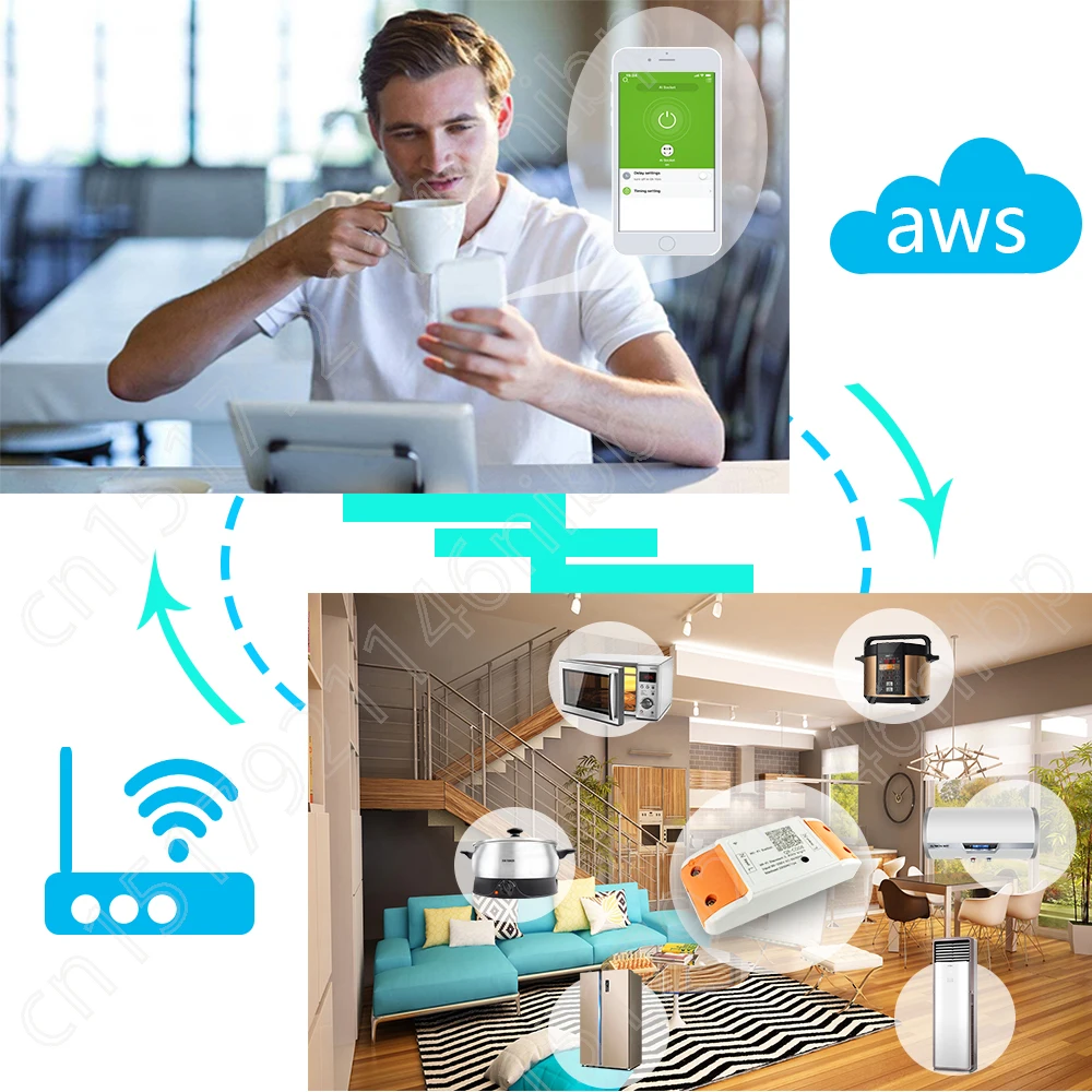 Переключатель Wi Fi реле дома Модули автоматизации Smart Remote Управление 220 В 110