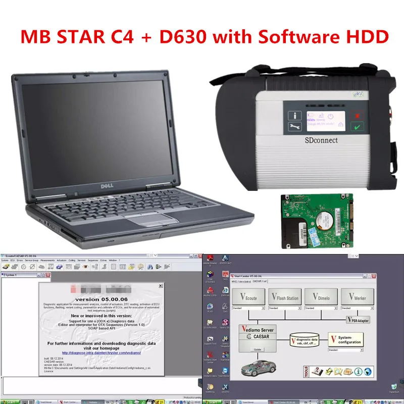MB Star C4 SD Подключение для Mercedes Benz диагностический инструмент со звездой Xentry