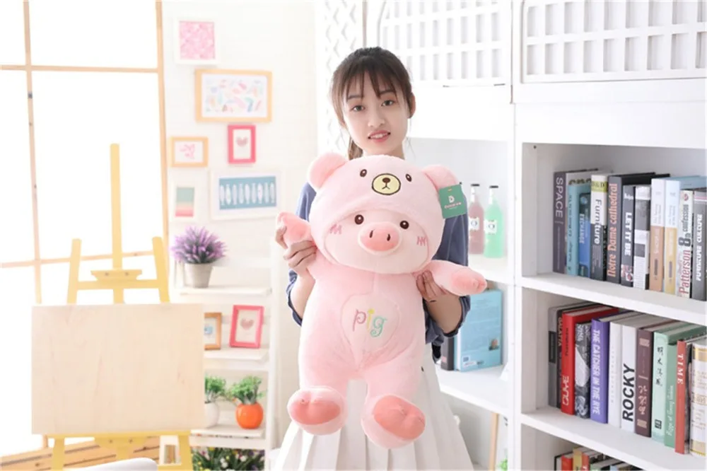30/60 см Kawaii Pig плюшевая Мягкая Плюшевая Кукла кукла косплей кошка медведь собака