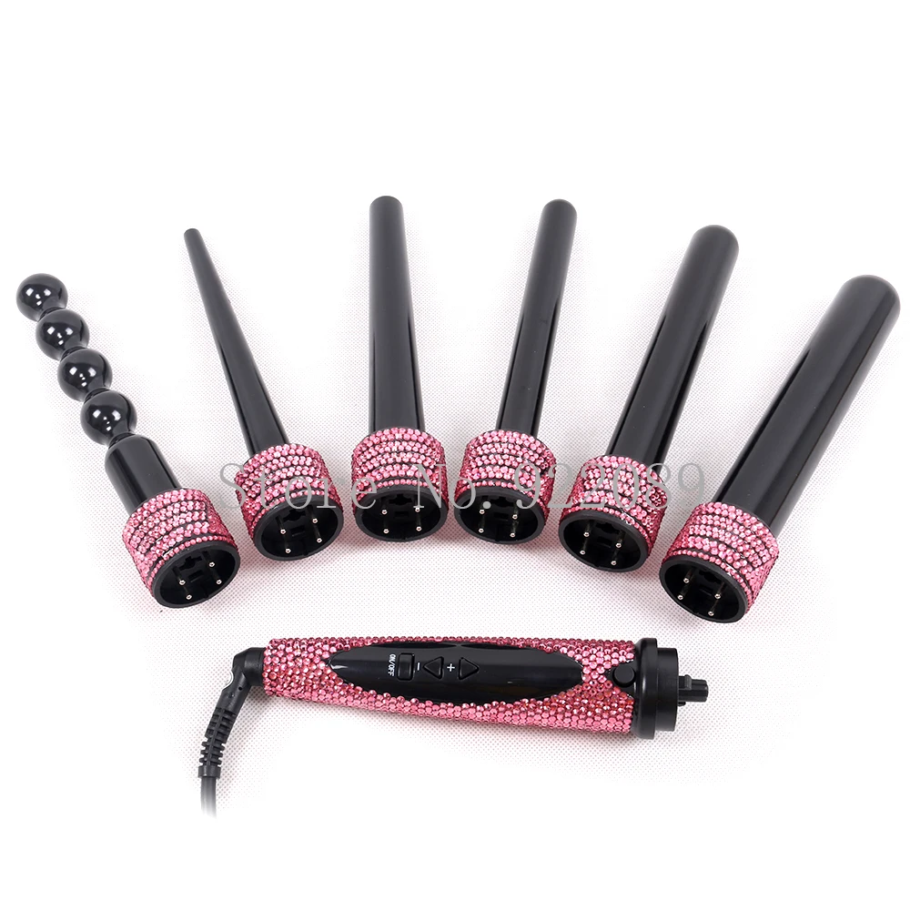 Щипцы для завивки волос с кристаллами 6 в 1|wand hair|hair curling wandhair wand |