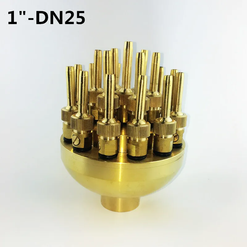 Высокое качество 1," DN25 1,5" DN40 3 слоя цветок насадок фонтан распылительная головка пруд - Цвет: DN25