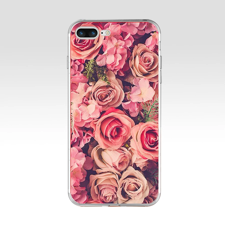 7 12G красивый сад красные розы цветы для iPhone 6 7 8 plus Чехол Мягкий ТПУ силиконовый чехол для Apple iPhone 6S 7 8 plus чехол - Цвет: 7