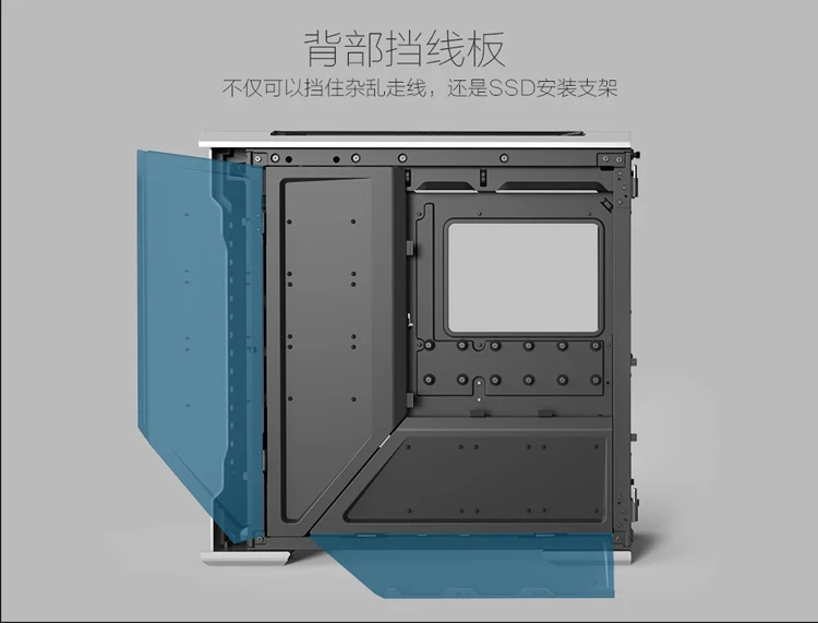 PHANTEKS 518XTG двухсистемное алюминиевое шасси(3 мм алюминий/с 3 вентиляторами/Программируемый DRGB эффект освещения